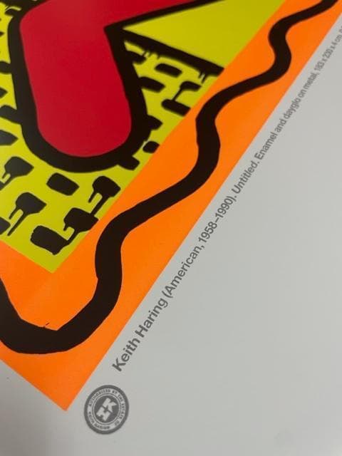 額装作品/Untitled dancing dogs（キース ヘリング）ポスター