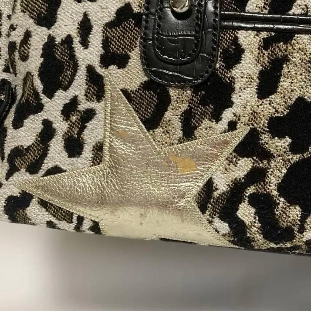 Think Bee ! ロッカーバッグ.パッチワークハンド.トート★レオパード