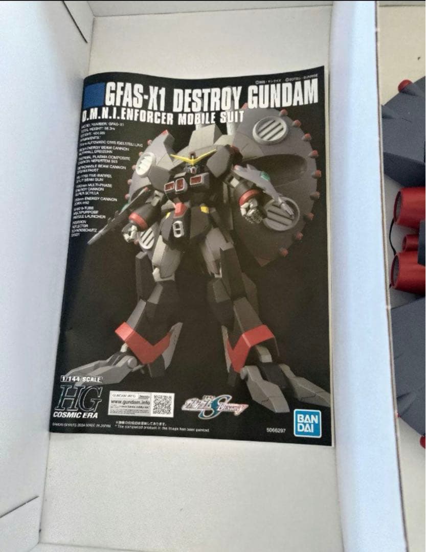 HG デストロイガンダム 素組 ジャンク品 HG デストロイガンダム 組立済