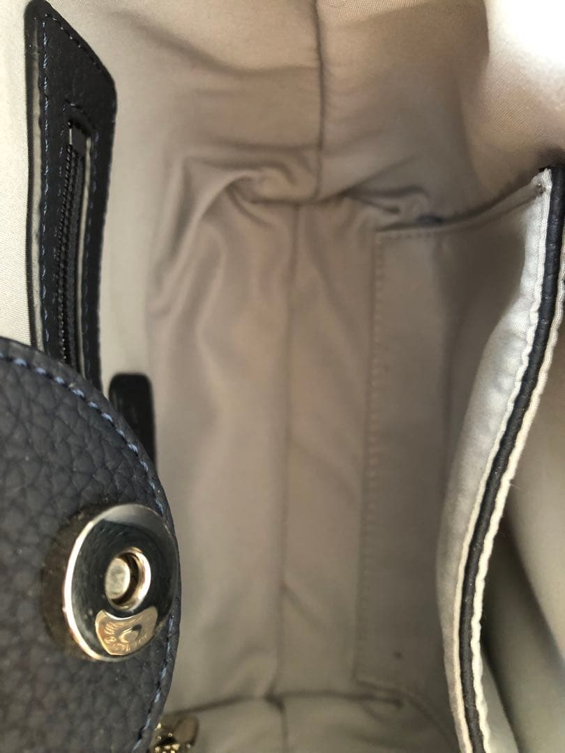 キタムラネイビーショルダーバッグ新品タグ付定価17000円