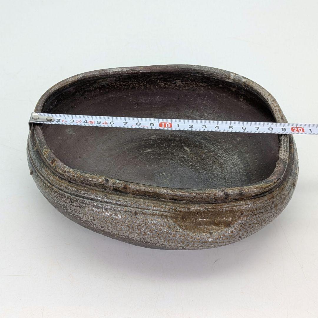 【真作保証】人間国宝 金重陶陽 備前灰器 晃介識箱 備前焼 抹茶道具 茶器 茶陶