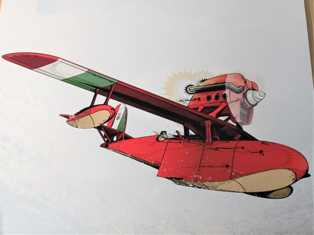 紅の豚 ポルコ スタジオジブリ 限定100枚 カコ ファインジークレープリント