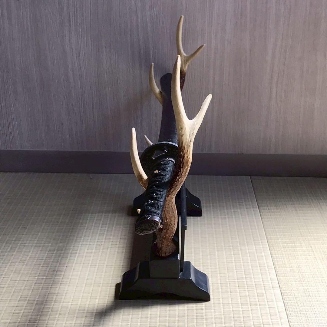 Js8 模造刀 波紋入り刀 刀掛けセット 昭和レトロ 日本刀