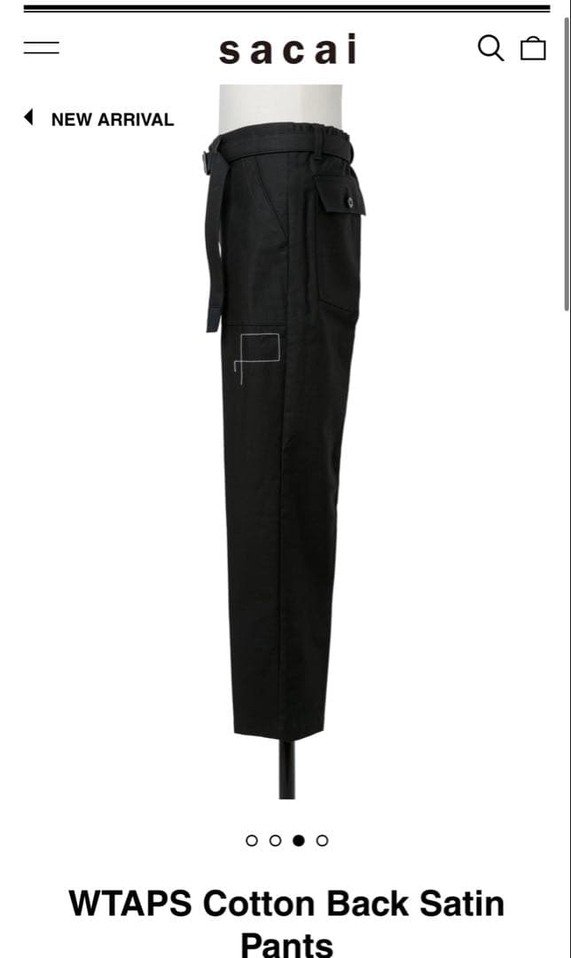 WTAPS×sacai Cotton Back Satin Pants 03 - メルカリ