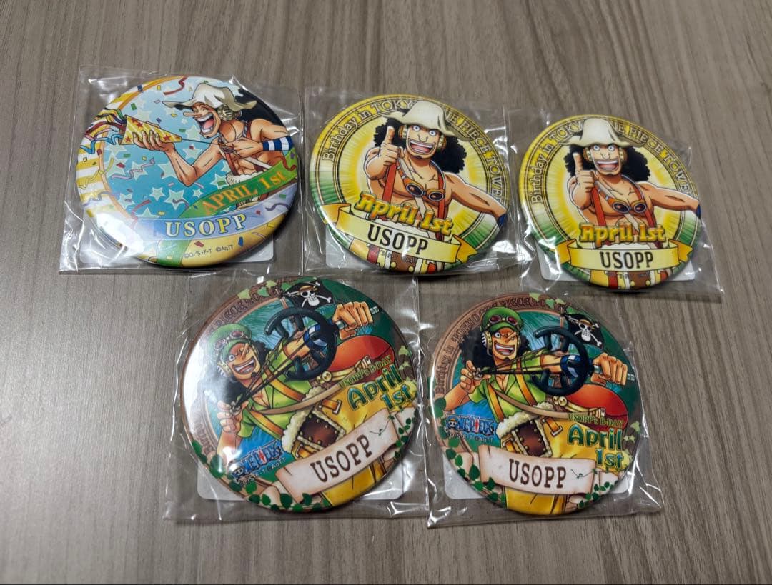 東京ワンピースタワー限定 バースデー缶バッジ ウソップセット - メルカリ