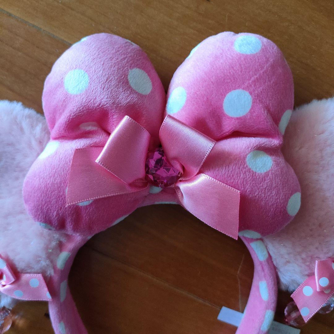 ディズニー カチューシャ ピンク ミニー イヤリング パルパルーザ 水玉