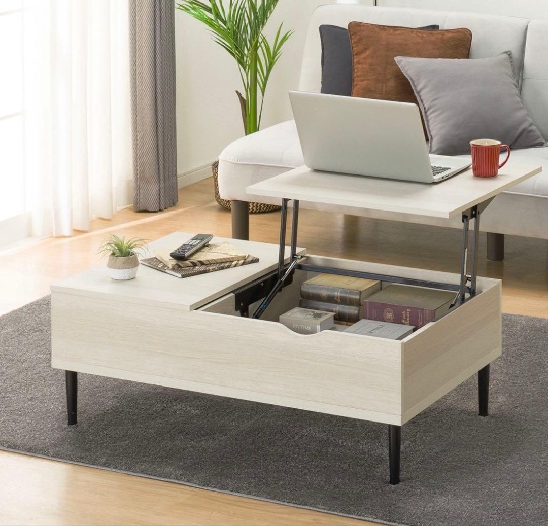 NITORI】PH01 昇降式センターテーブル ライトブラウン NITORI】PH01