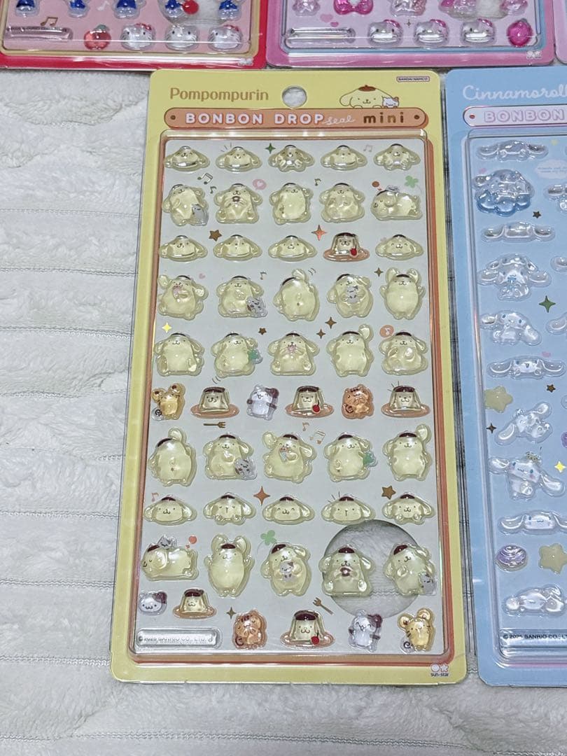 【正規品】サンリオ ボンボンドロップシール ミニ 7枚セット