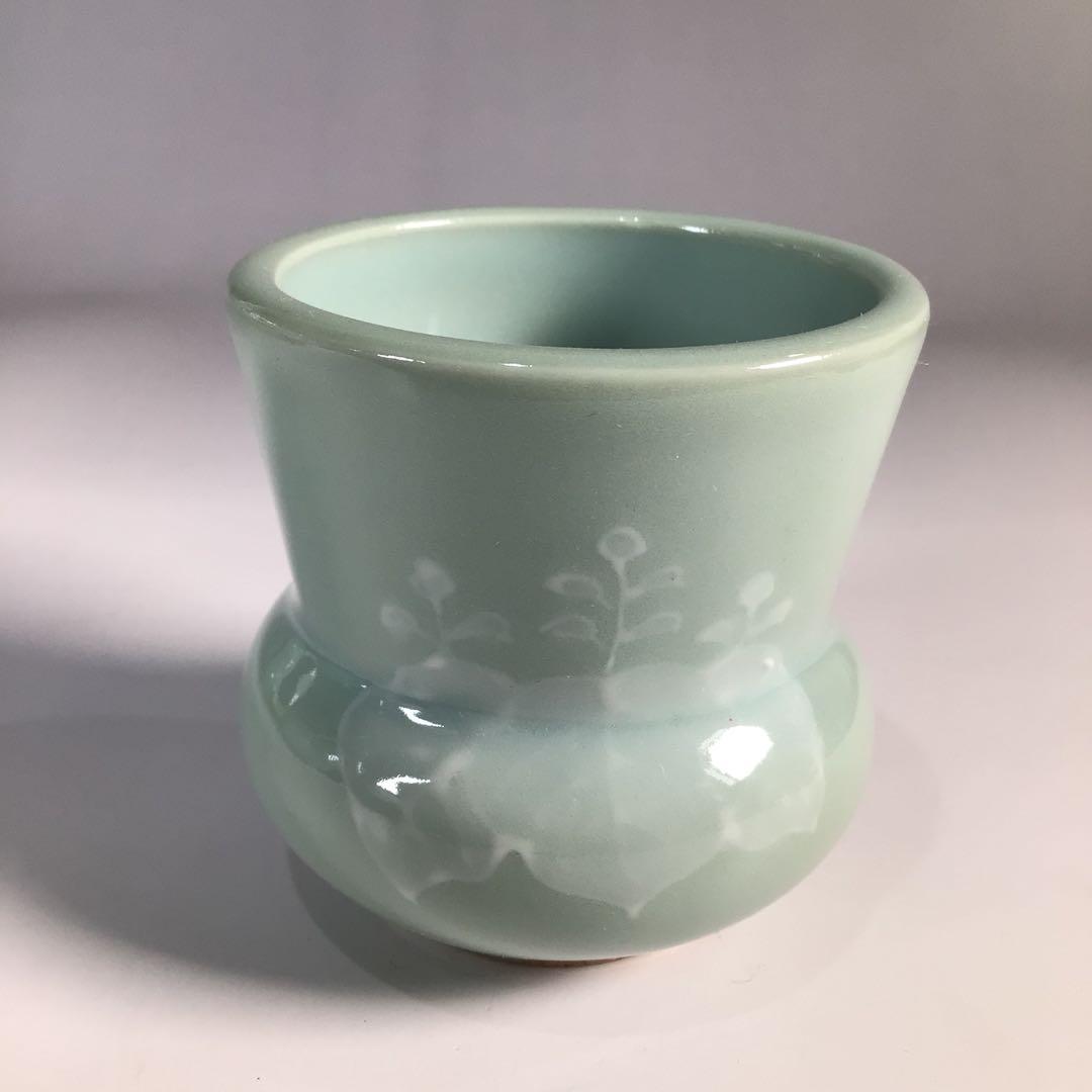 M566 皆具 『京焼』『平安静山造』『桐文』『青磁皆具』 共箱