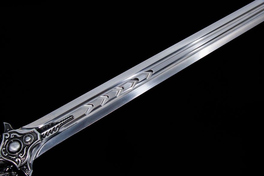 【フクロウ炙り戦剣】武具 刀装具 日本刀　模造刀 居合刀 武士道 鑑賞用 美術刀