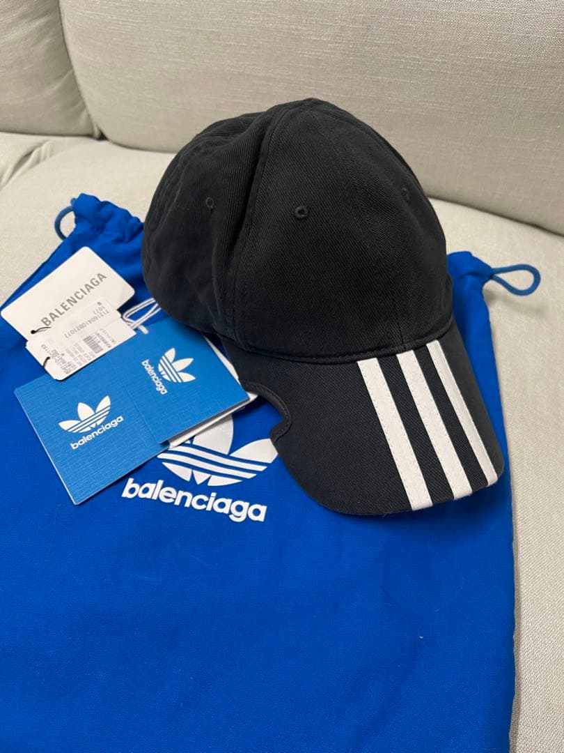 新品未使用balenciaga adidasベースボールキャップブラック - メルカリ