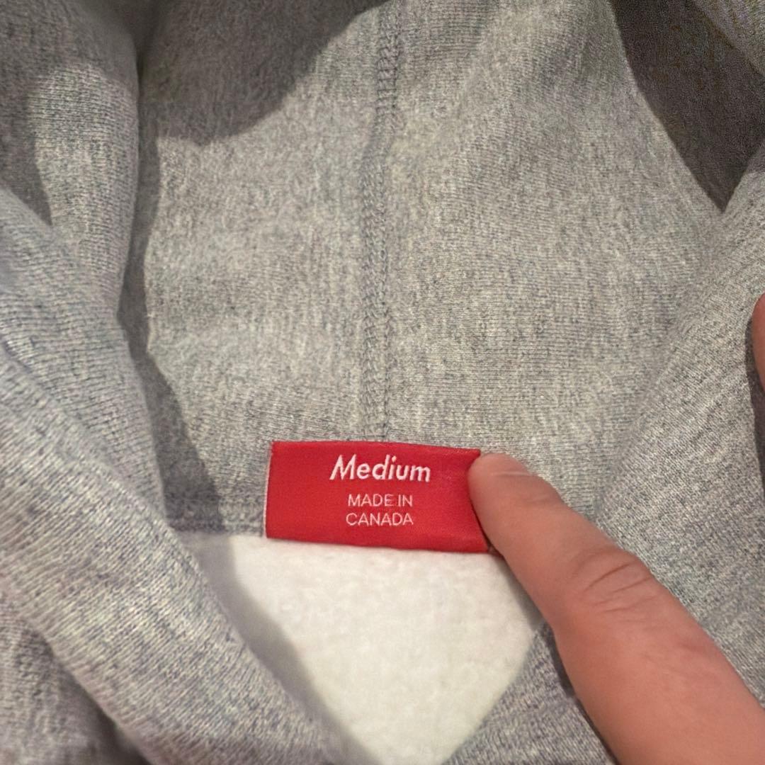 Supreme CrossBoxLogo Hooded グレーMサイズ