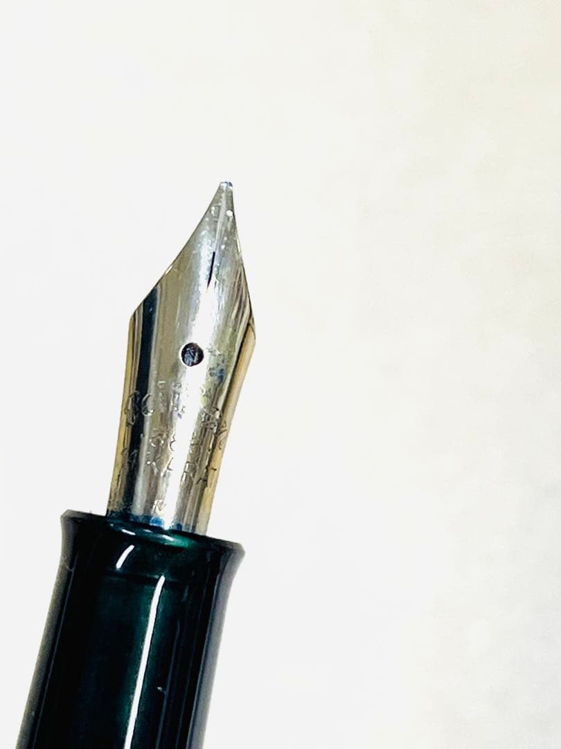 最後の値下 万年筆 ペリカン 100N グリーン pelikan 字幅BB - メルカリ