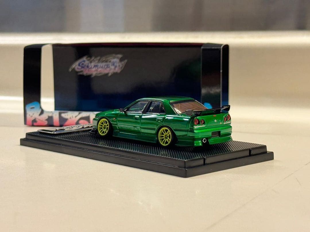 1/64 D1GP URAS BLITZ SKYLINE ER34風関村改完成品