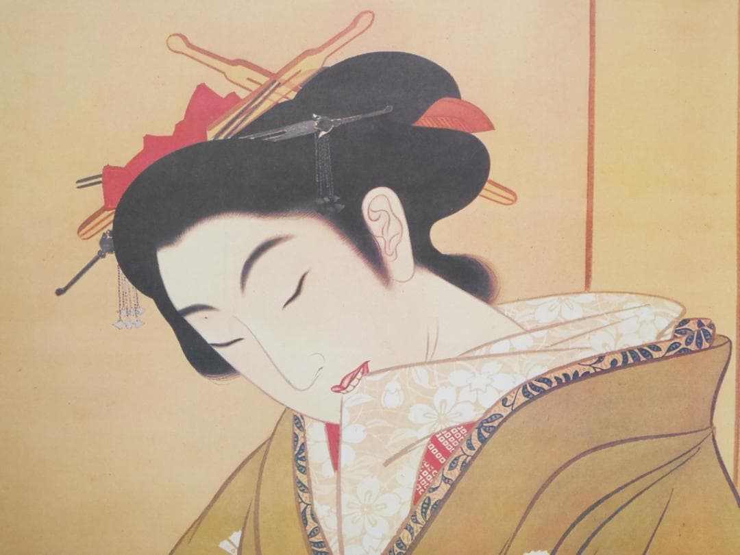 伝・葛飾北斎筆【春草図】春画◇複製工芸画 日本画 浮世絵 美人画