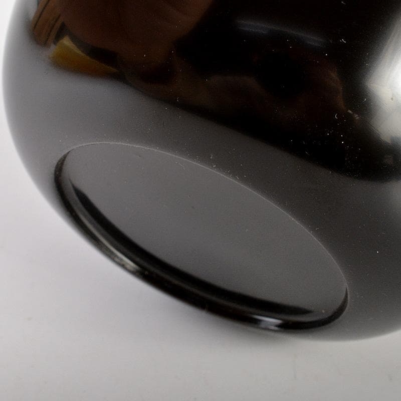 茶道具　塗師　牧田芳祥作　日の出鶴蒔絵　中棗　共箱　V　6594