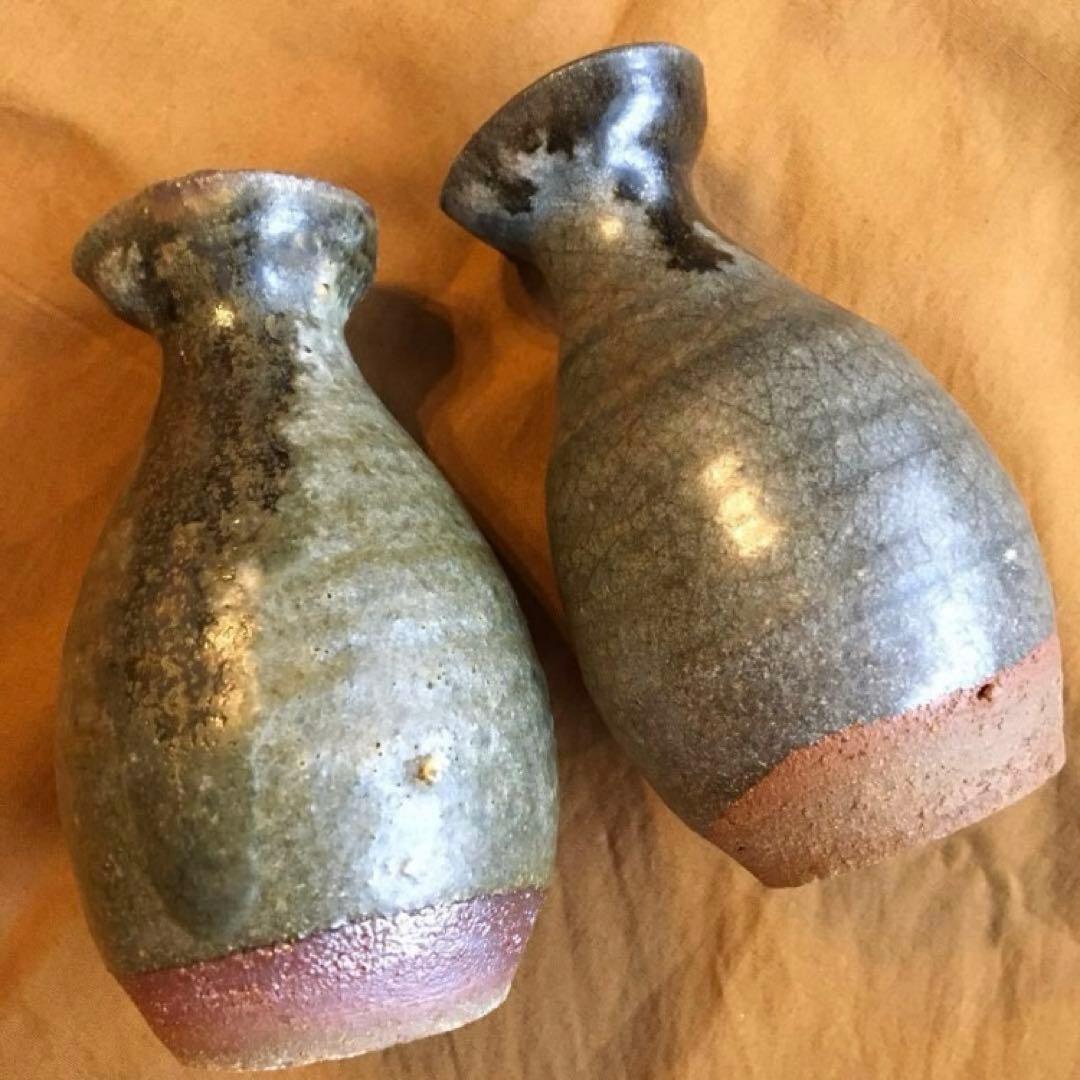 経年80年以上 古唐津 朝鮮唐津 唐津焼 徳利 酒器 陶器 焼物 一輪挿し