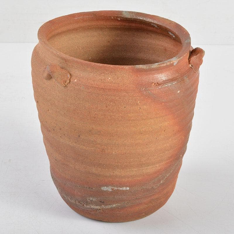 備前焼　火襷　ひだすき　三耳壷火入　時代箱付　V　R4826