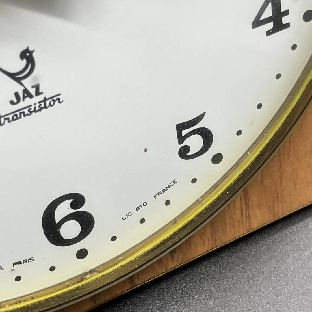 フランス JAZ ジャズ 壁掛け時計 1960年代 ビンテージ フランス語 パリ