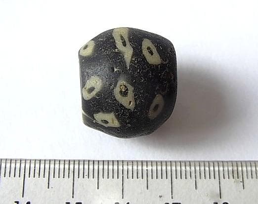 ☆C0502☆古代 (06) ガラスビーズ とんぼ玉 イスラム モザイク眼