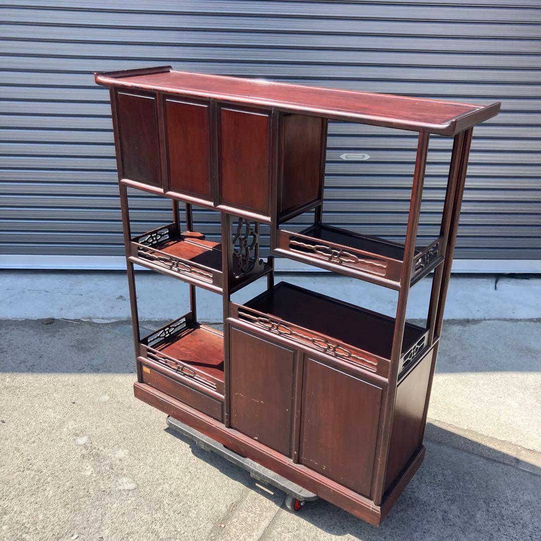 唐木家具 銘木 茶箪笥 飾り棚 中国骨董 サイドボード ビンテージ