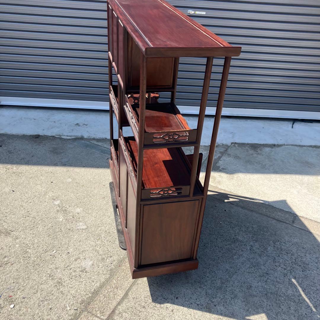 唐木家具 銘木 茶箪笥 飾り棚 中国骨董 サイドボード ビンテージ