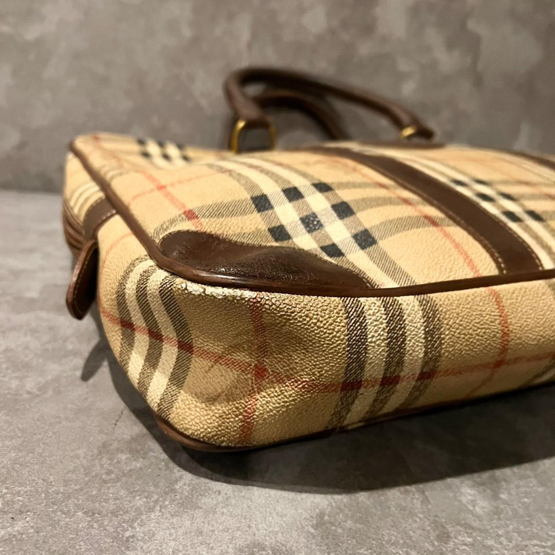 ⭐️希少⭐️ バーバリー ブリーフケース ノバチェック PVC A4収納可