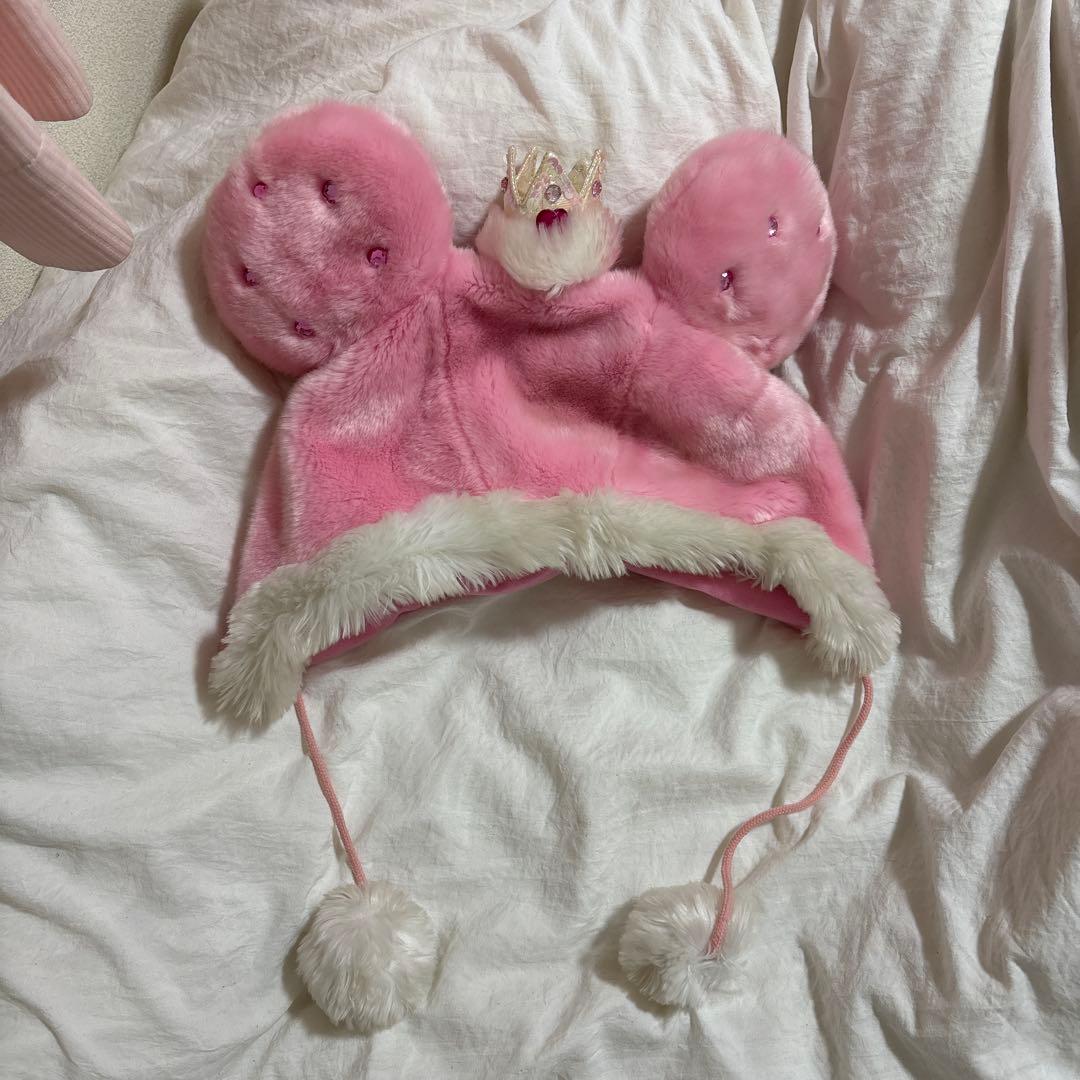 ディズニー ファンキャップ ミニー ピンク - メルカリ