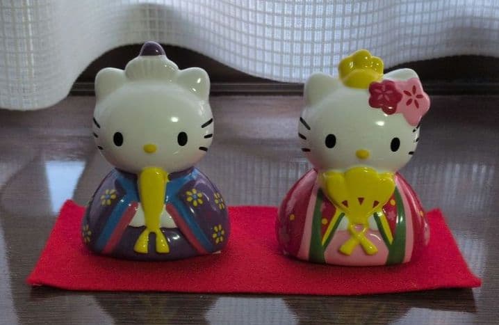 ハローキティ ダニエル ひな祭り 陶器雛人形 sanrio - メルカリ