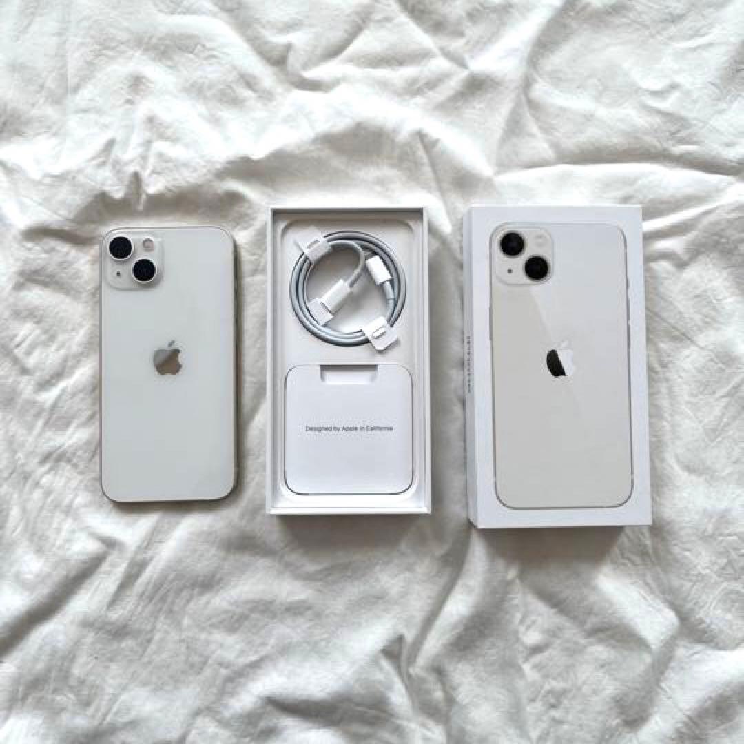 美品】iPhone 13 スターライト 128 GB SIMフリー iPhone13 128GB