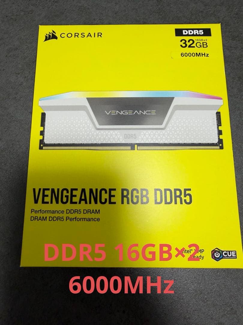 CORSAIR VENGEANCE RGB DDR5 計32GB 6000MHz CORSAIR VENGEANCE RGB DDR5 RAM 32GB (2x16GB) 6000MHz CL30-36-36-76