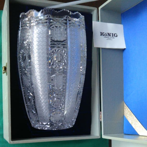 クリスタル花瓶