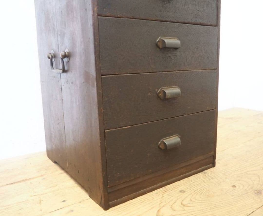 1007 ヴィンテージ 小引き出し 収納棚 陳列台 チェスト 書類ケース レトロ