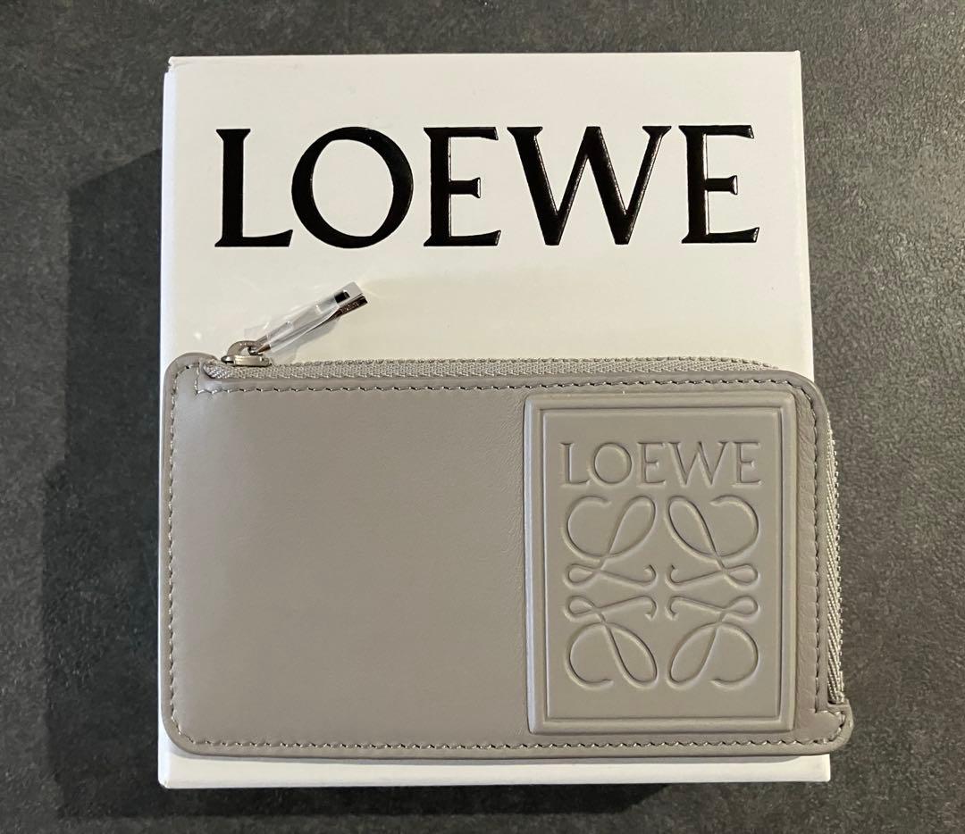 【新品未使用】 LOEWE グレー カード ケース・小銭入れ