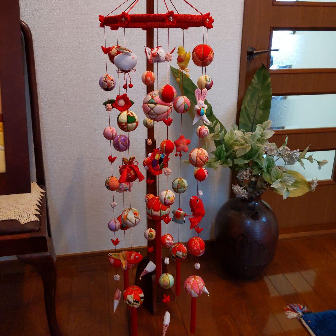 ちりめん細工　お雛様下げ飾りさげもん(大)