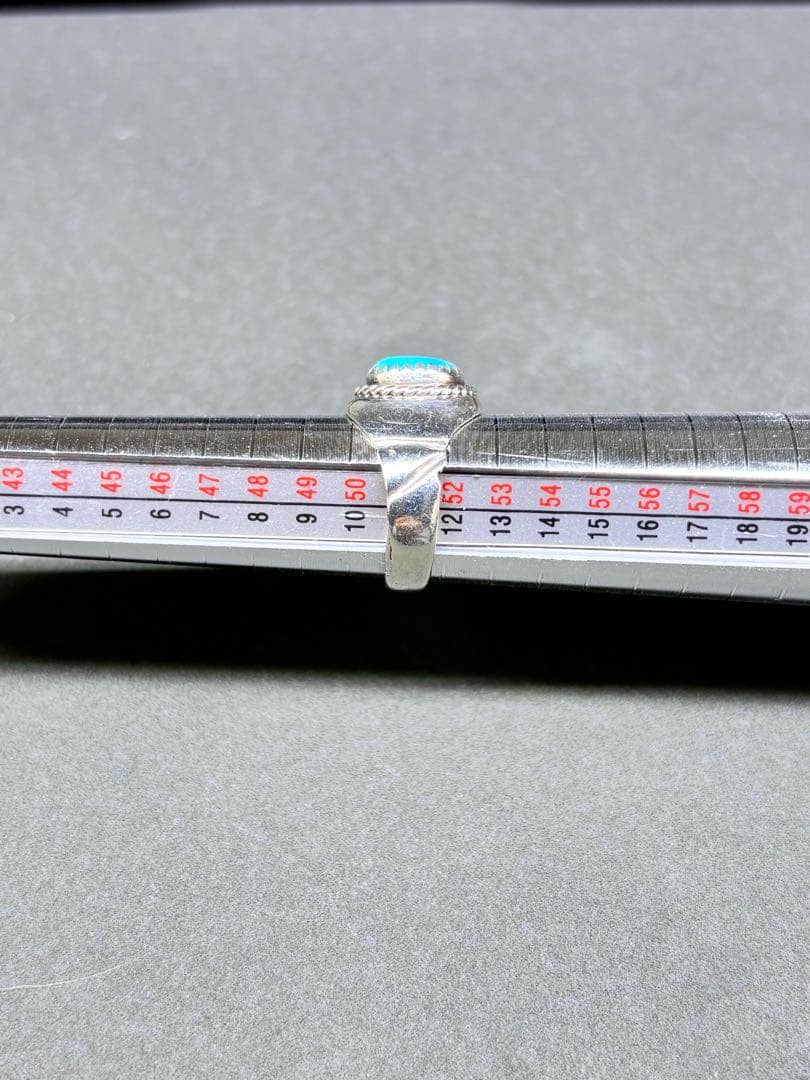 ターコイズ スターリングシルバー リング ビンテージ トルコ石