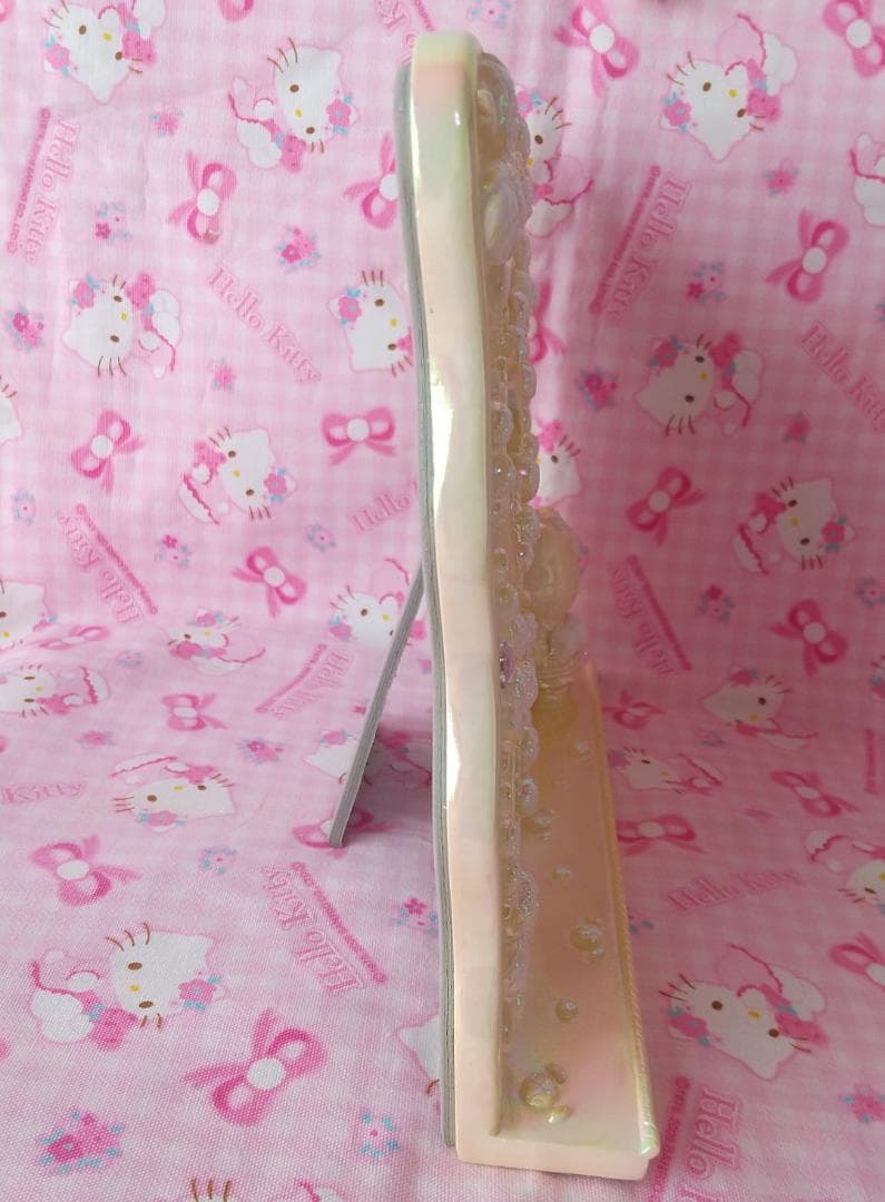 キティ フォトフレーム 1999年 ダイヤ ラメ 写真立て ホワイト