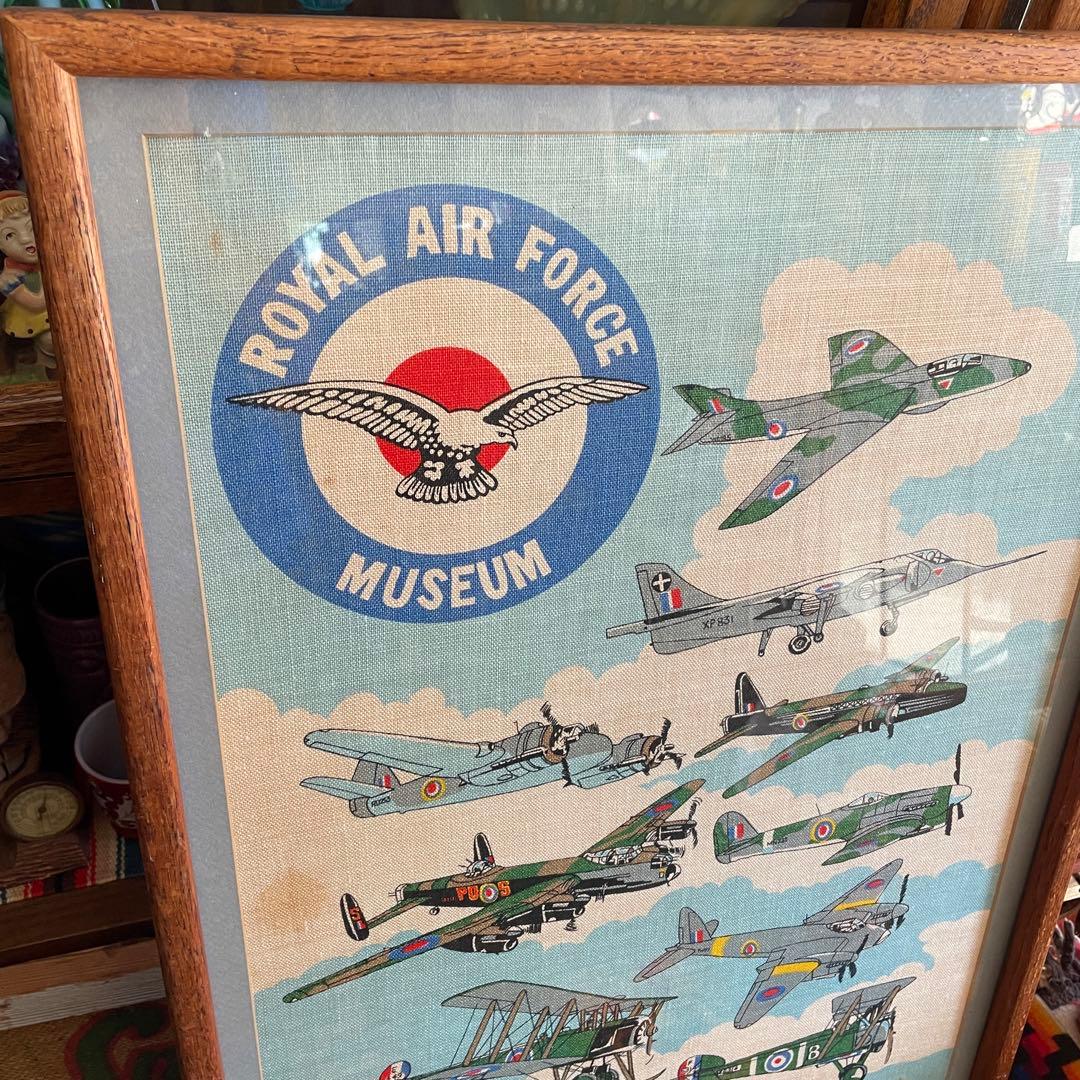 希少品！特大！70's 米軍アメリカアンティーク　ミリタリー空軍飛行機の壁掛け