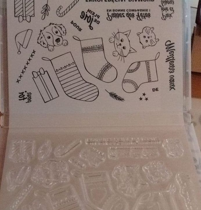 お値下♡未使用 スタンピンアップ フランス語 猫と犬 クリスマス