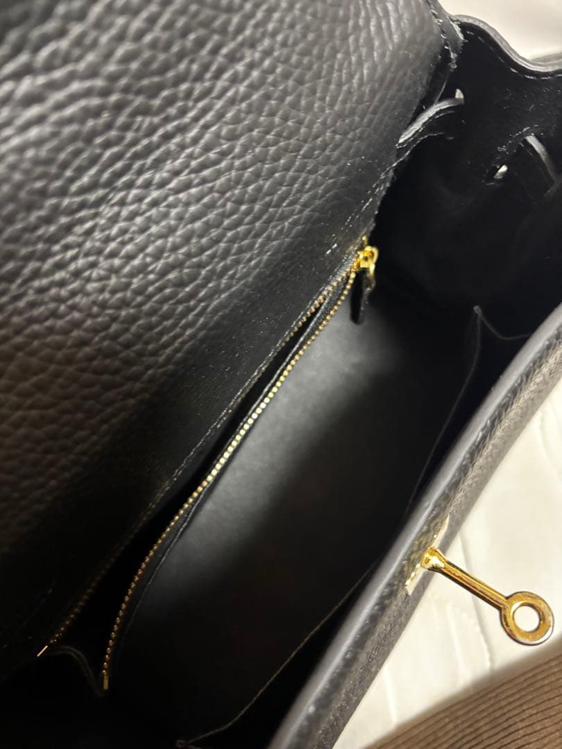 黒レザー トートバッグ