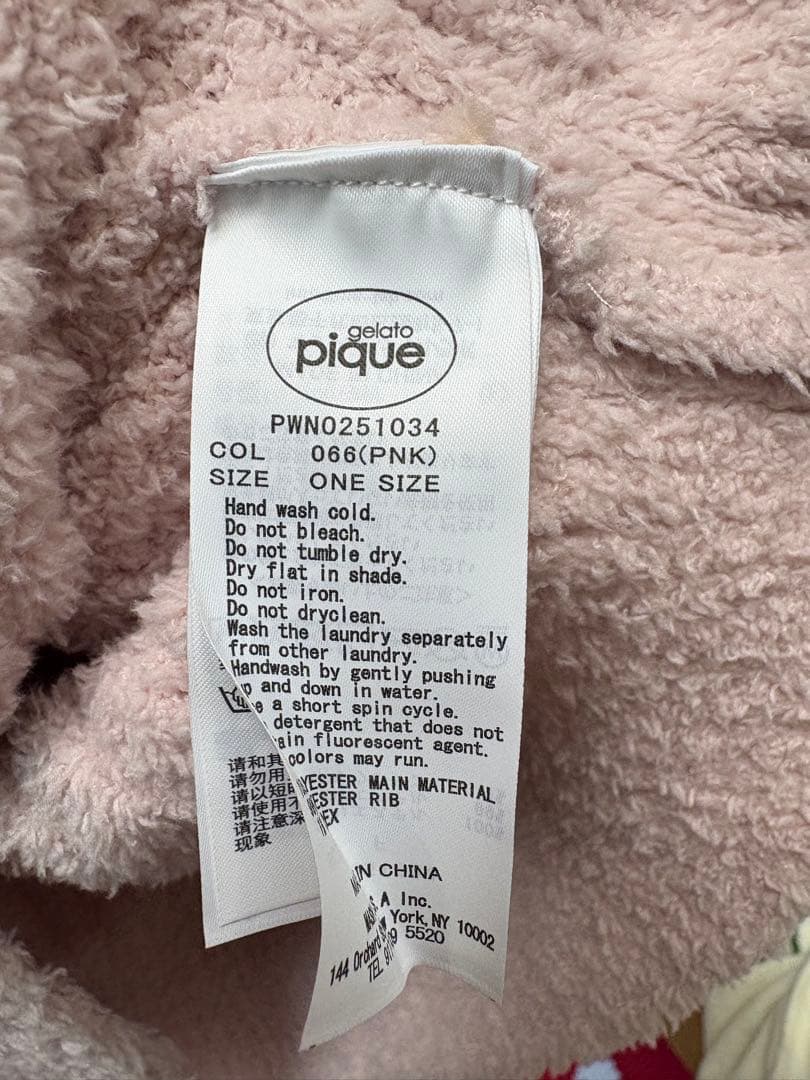 ジェラピケ　スヌーピーコラボ　ルームウェアベビモコジャガードワンピース ピンク