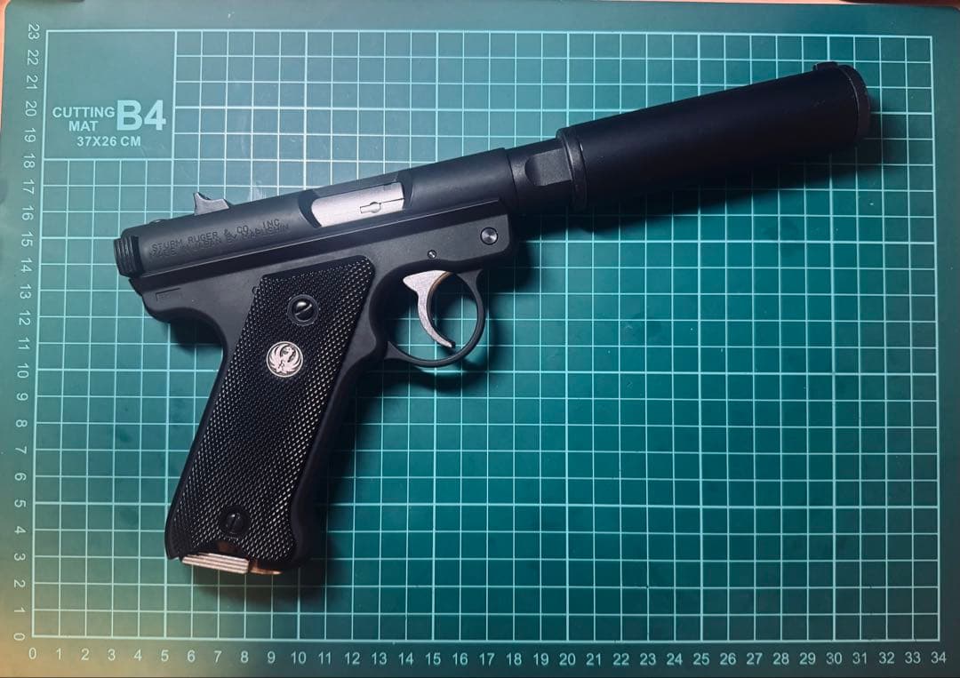 マルシン　ルガー　mark1 アサシン　サイレンサーモデル　hw