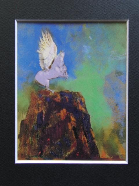 オディロン・ルドン、【ペガサス、岩上の馬】、希少画集画より - メルカリ