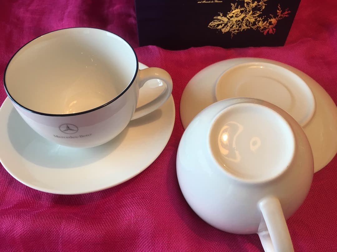 YANASE  メルセデス カップ&ソーサー 未使用品