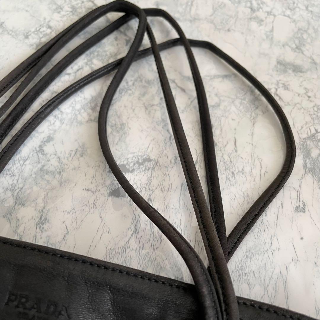 お値下げしました】PRADA ブラック トートバッグ ドットデザイン お