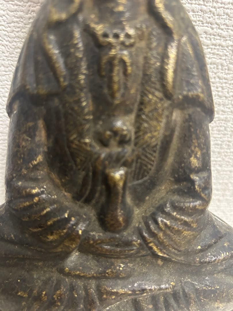 古佛像，時代物，在銘，古銅製