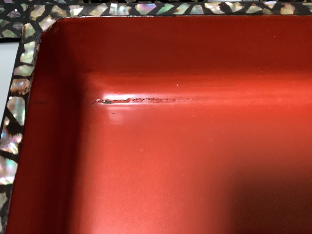 螺鈿　青貝　重箱　五段重　替え蓋付き