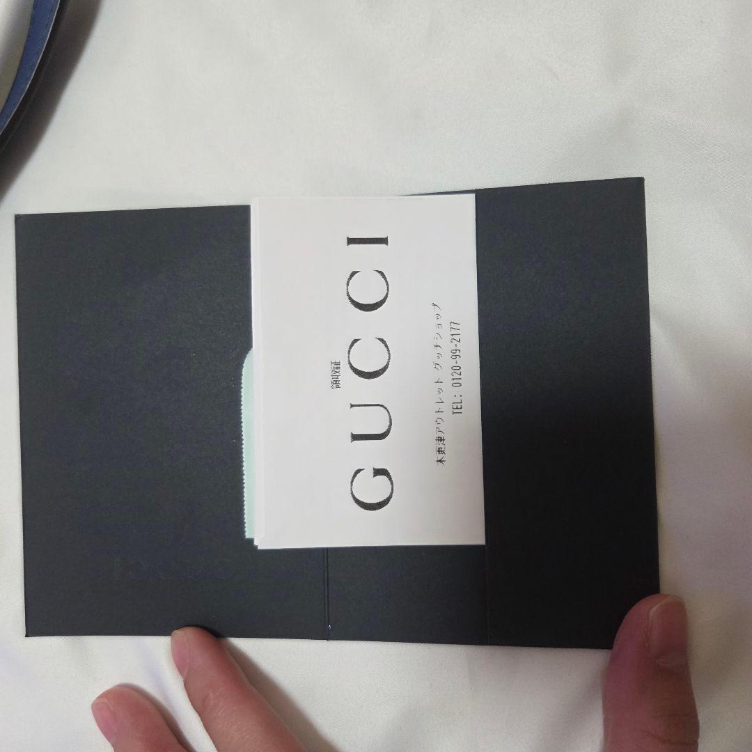 値下げ！！GUCCI ブルー　ショルダーバッグ　マイクロシマ