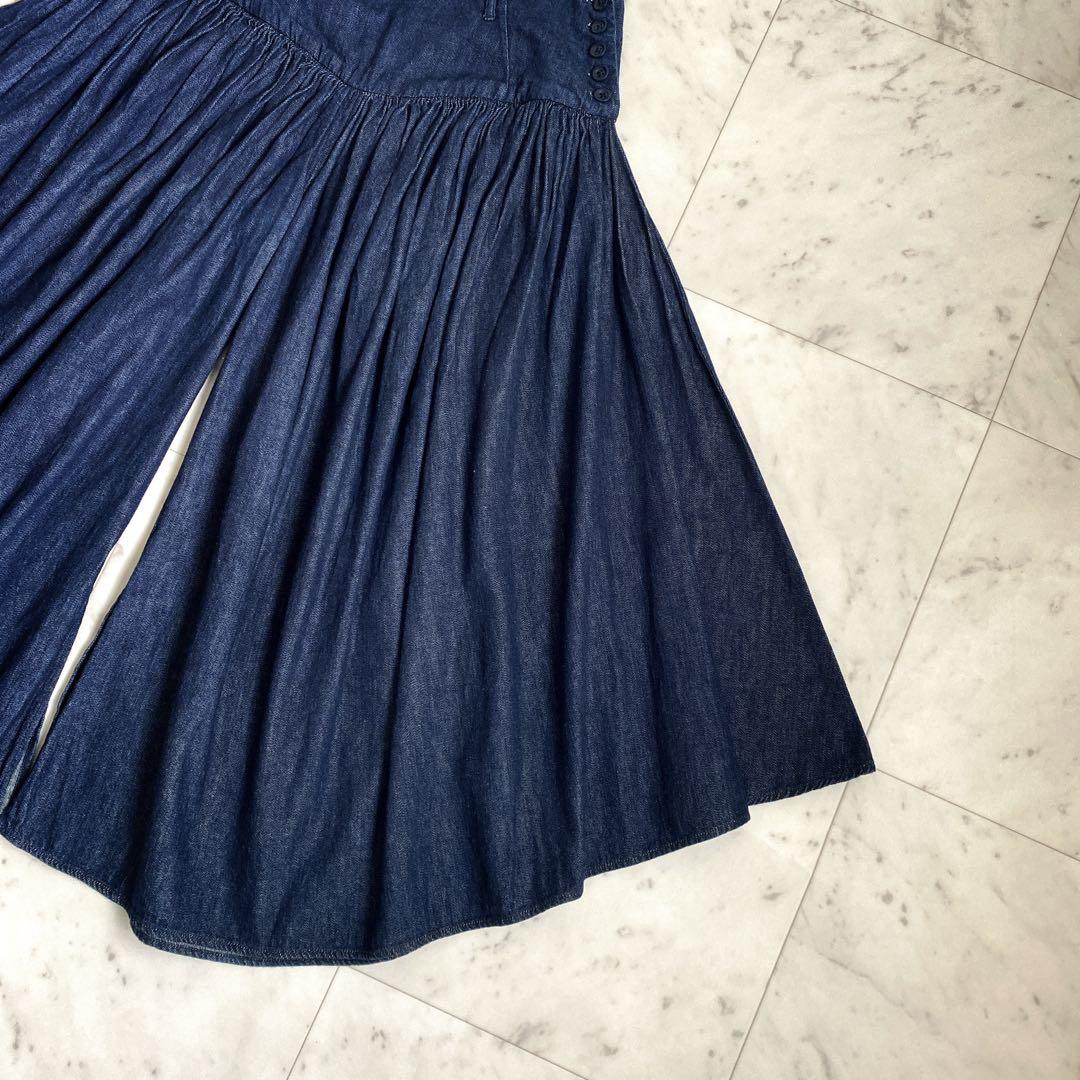 KAPITAL キャピタル デニムアミッシュパンツ ガウチョパンツ ギャザー