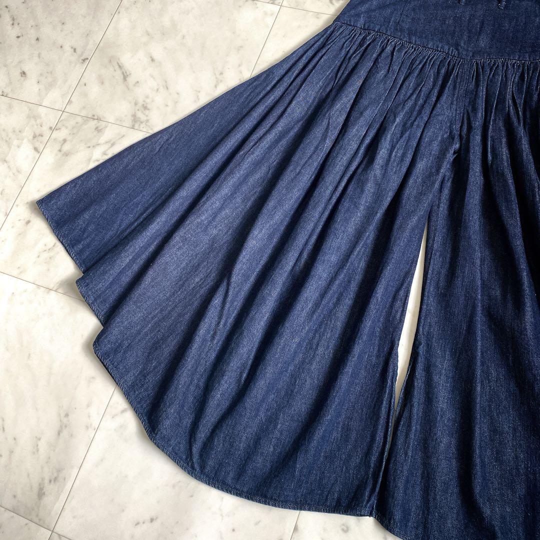 KAPITAL キャピタル デニムアミッシュパンツ ガウチョパンツ ギャザー